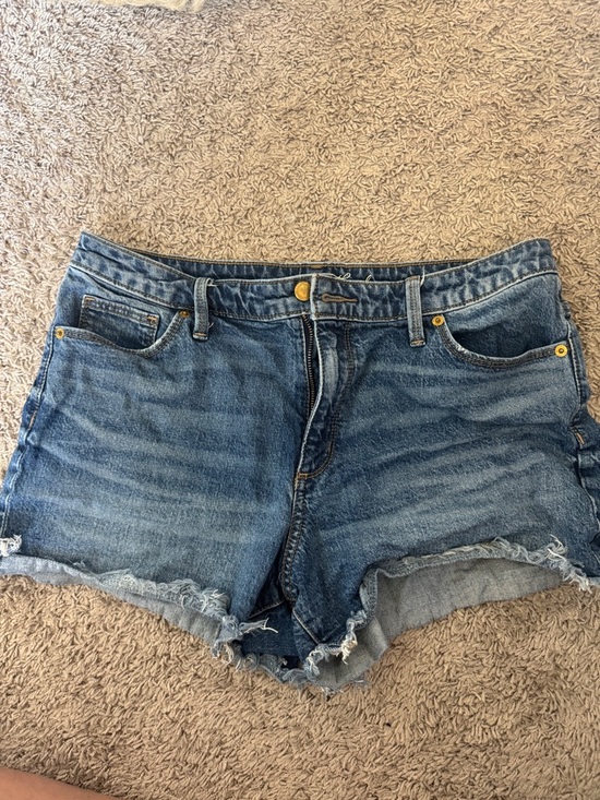 Universal Thread Pants - Universal Thread Medium Blue Frayed Denim Shorts / BB15